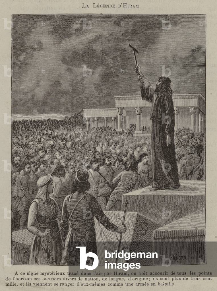The legend of Hiram (engraving)
