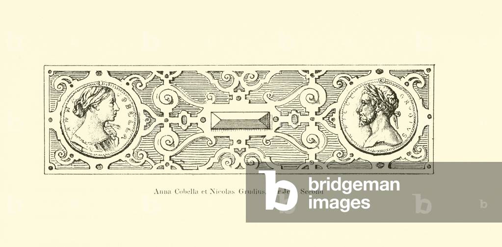 Anna Cobella and Nicolaus Grudius (engraving)