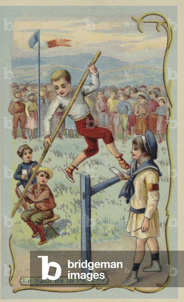 Pole vault (chromolitho)