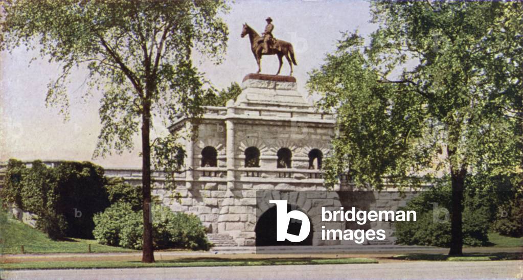 Grant Monument, Lincoln Park (colour photo)