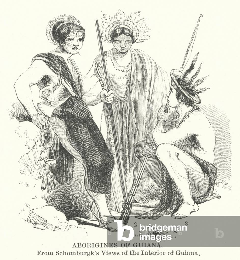 Aborigines of Guiana (engraving)