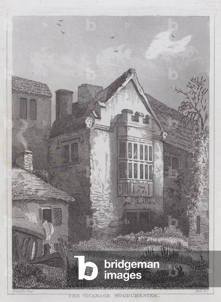 The Vicarage, Woodchester (engraving)