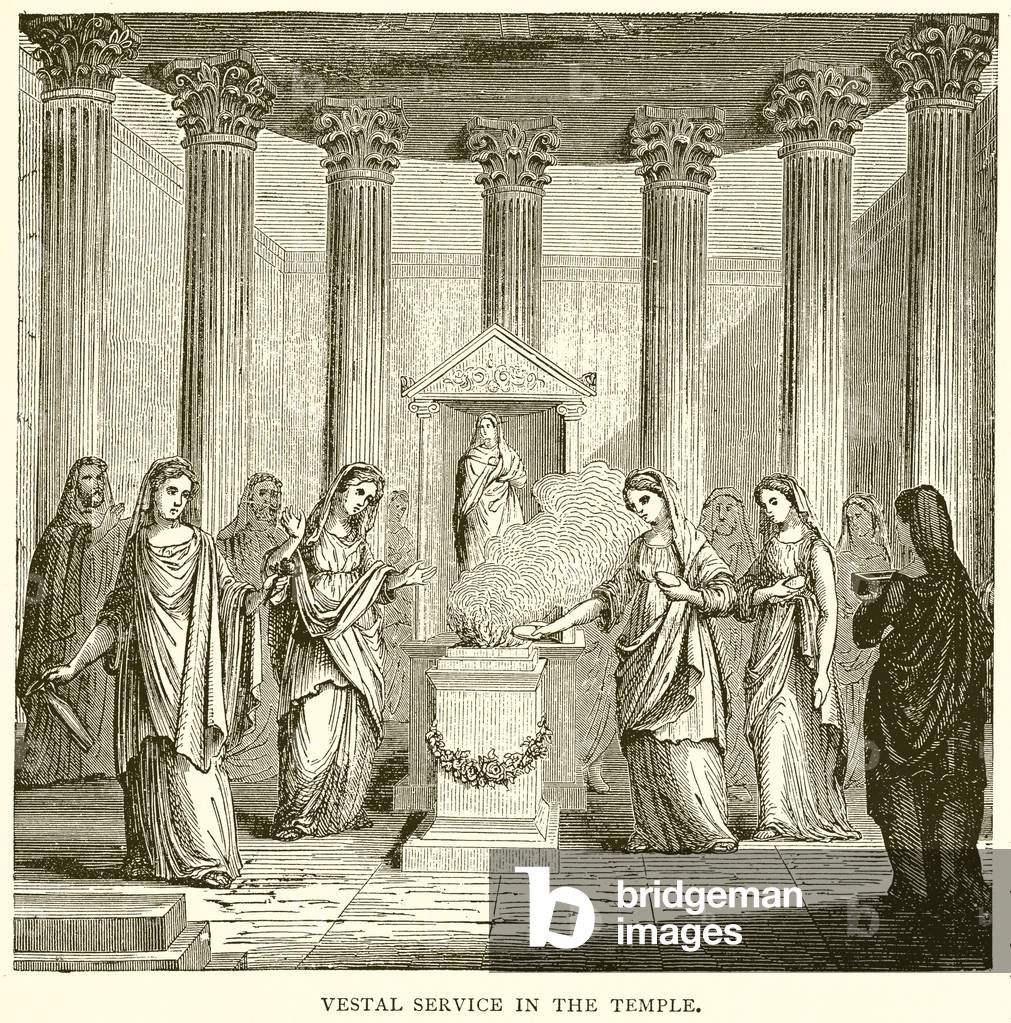 Vestal Service in the Temple (engraving)