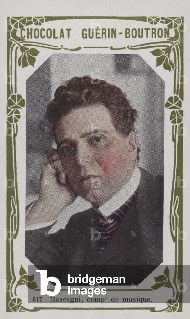 Mascagni, compositeur de musique (coloured photo)