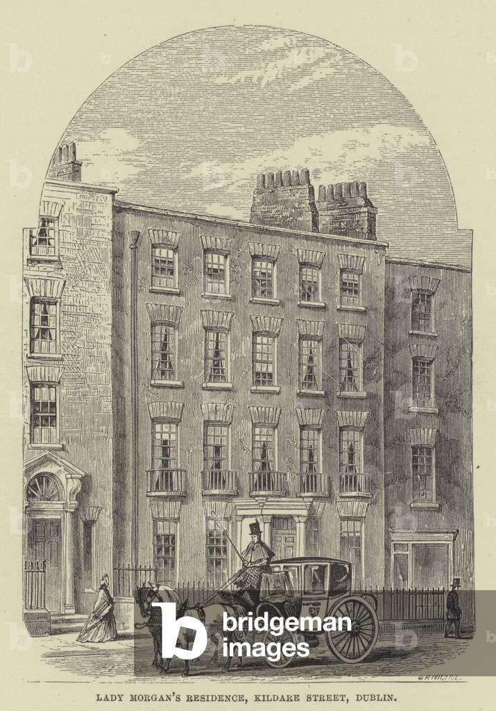 Lady Morgan's residence, Kildare Street, Dublin (engraving)