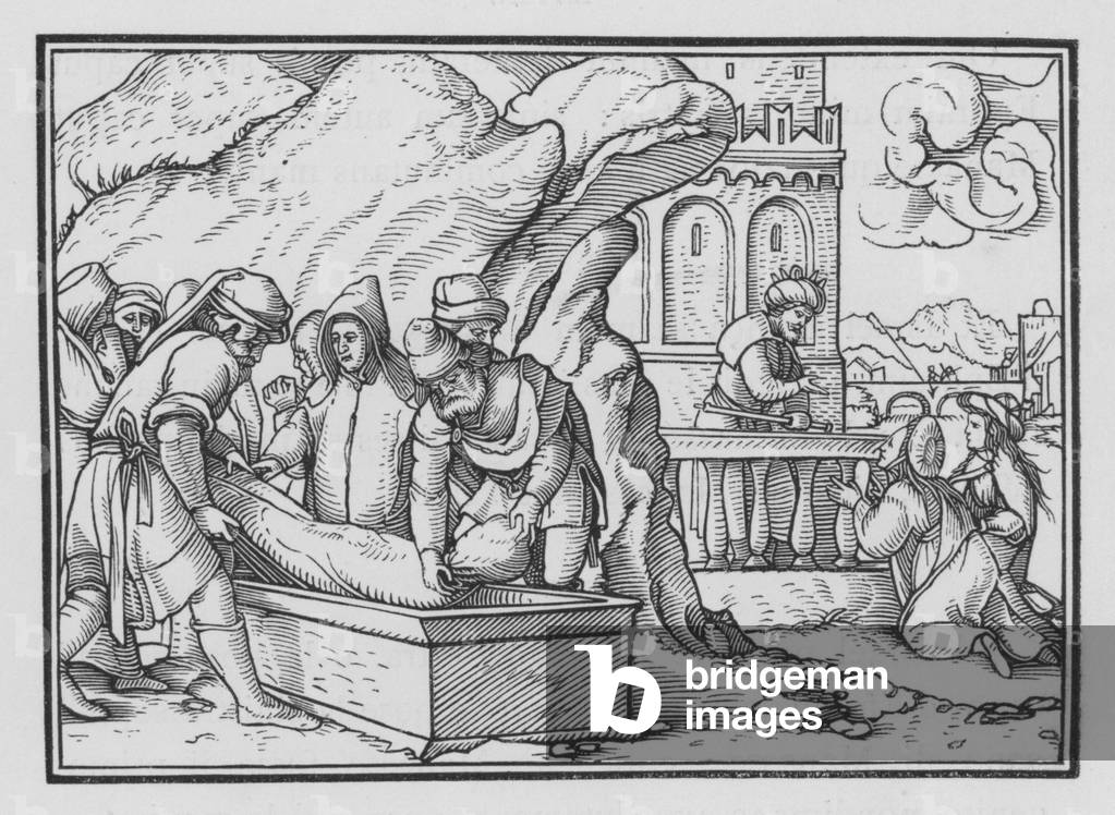 The Death of Joseph, Genesis L, 26 (engraving)