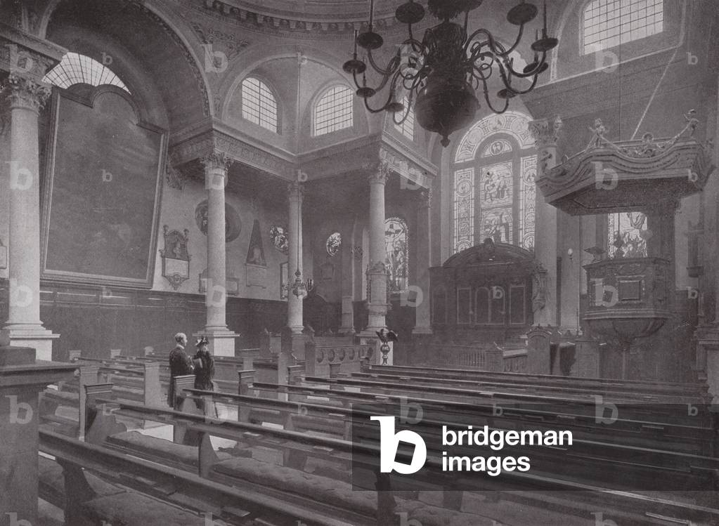 St Stephen's, Walbrook (b/w photo)