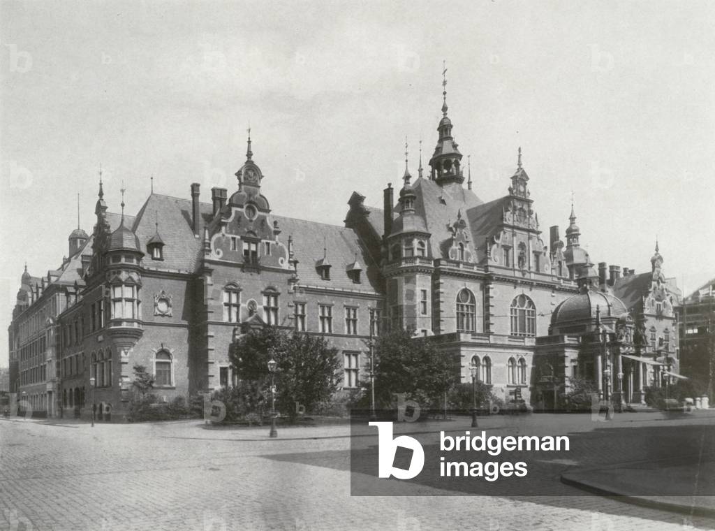 Leipzig, Buchhandlerborse und Buchhandler-Lehranstalt (b/w photo)