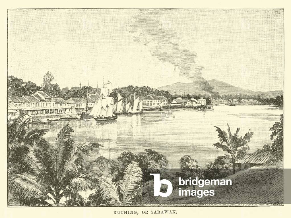 Kuching, or Sarawak (engraving)
