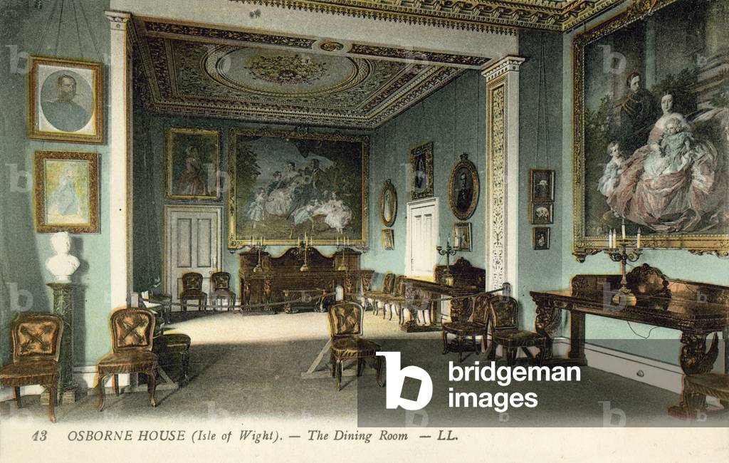 Dining Room, Osborne House, Isle of Wight (colour photo)