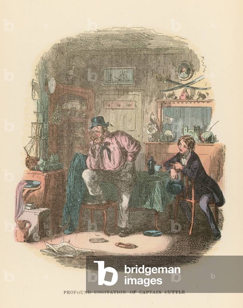 Illustration for Dombey and Son (colour litho)