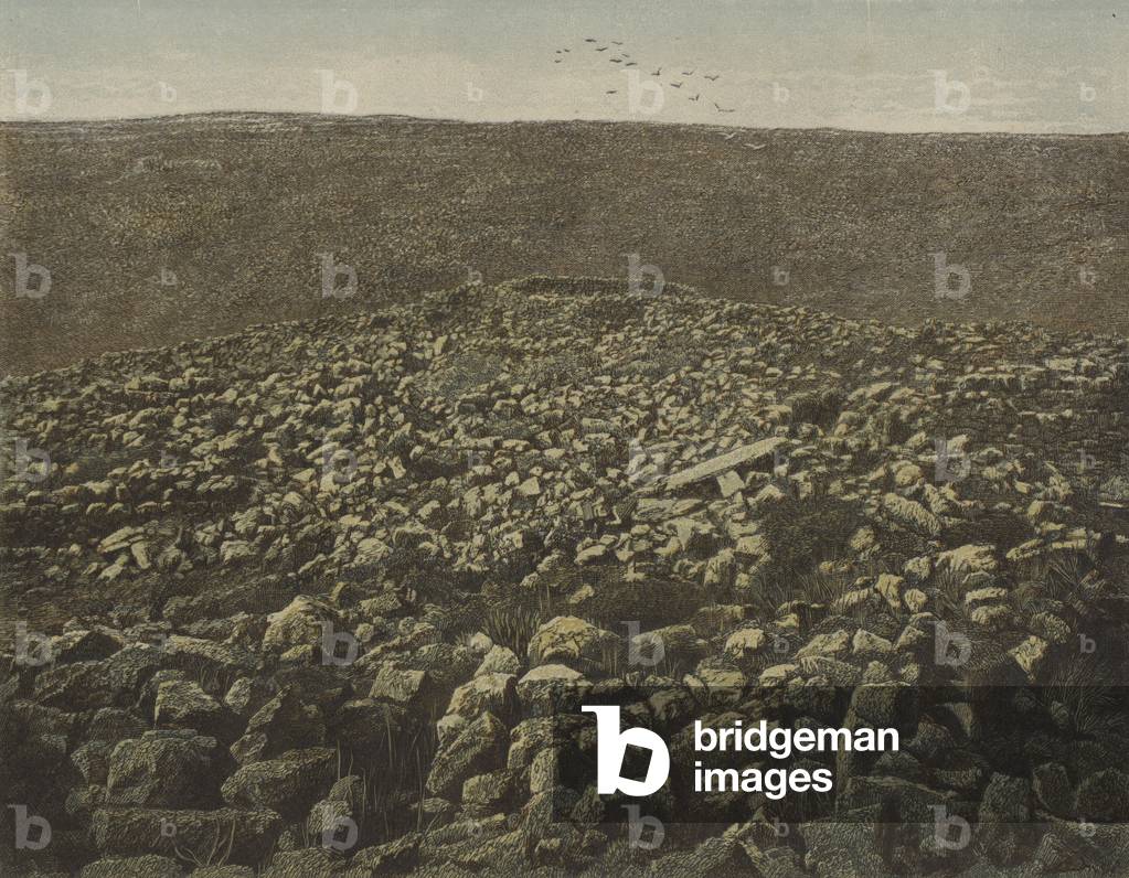 The Ruins of Chorazin (colour litho)