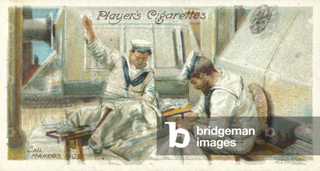 Sail makers, 1905 (chromolitho)