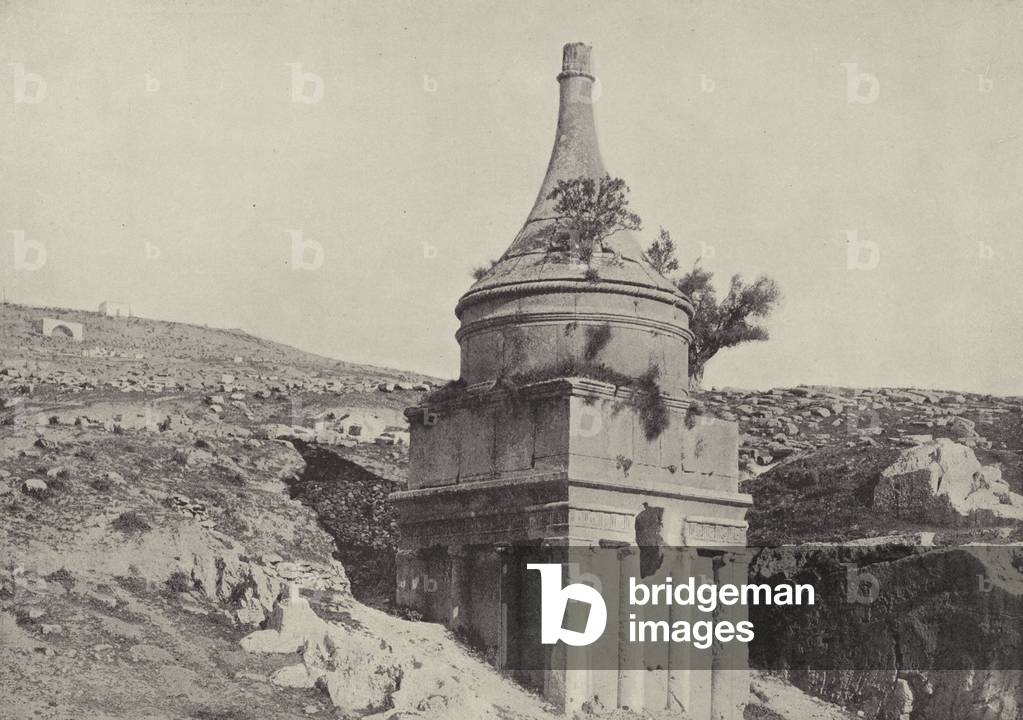 Tomb of Absalom (b/w photo)