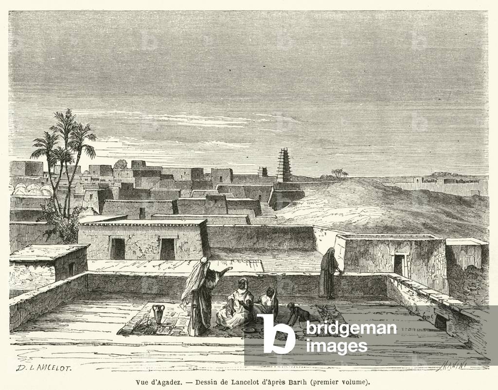 Vue d'Agadez (engraving)