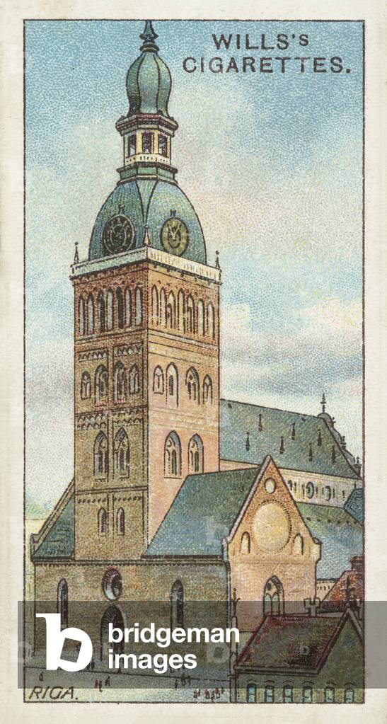 St Mary's Cathedral, Riga (chromolitho)