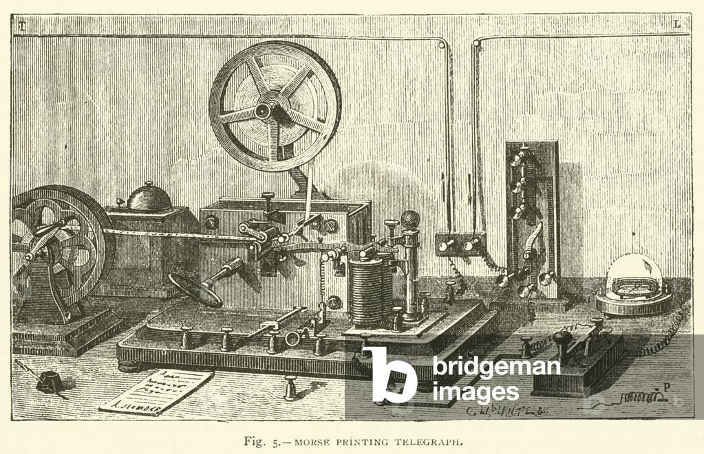 Morse Printing Telegraph (engraving)