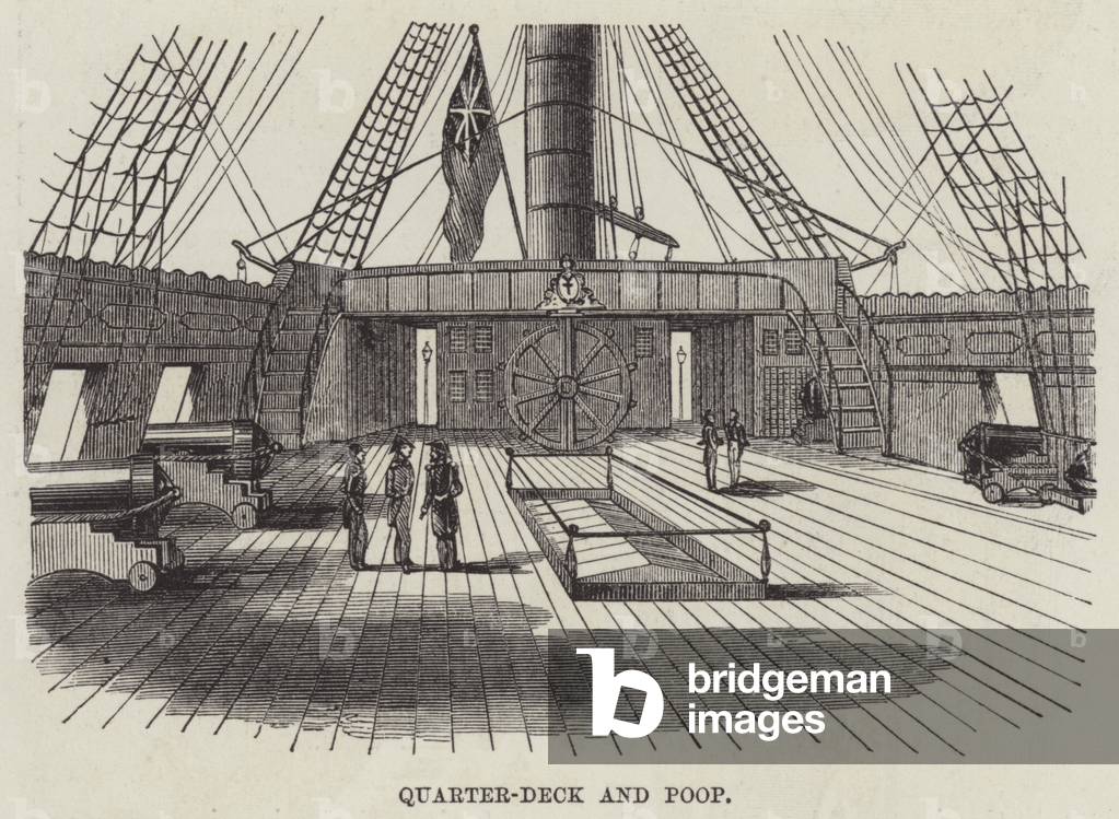 Quarter-deck and poop (engraving)
