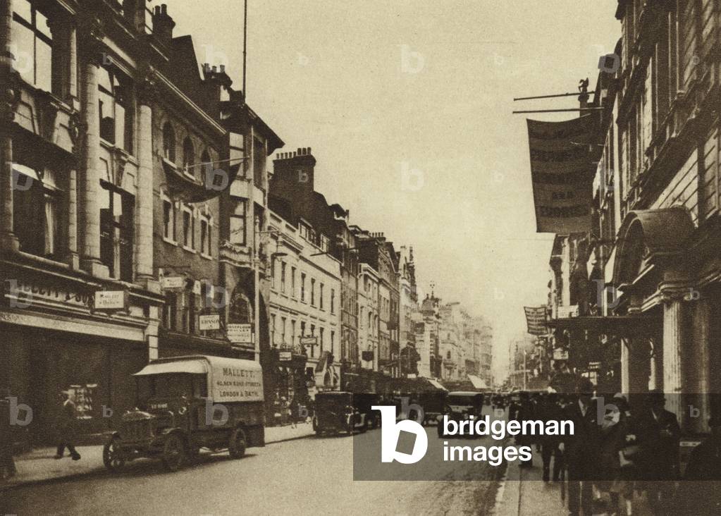 Looking south in New Bond Street (b/w photo)