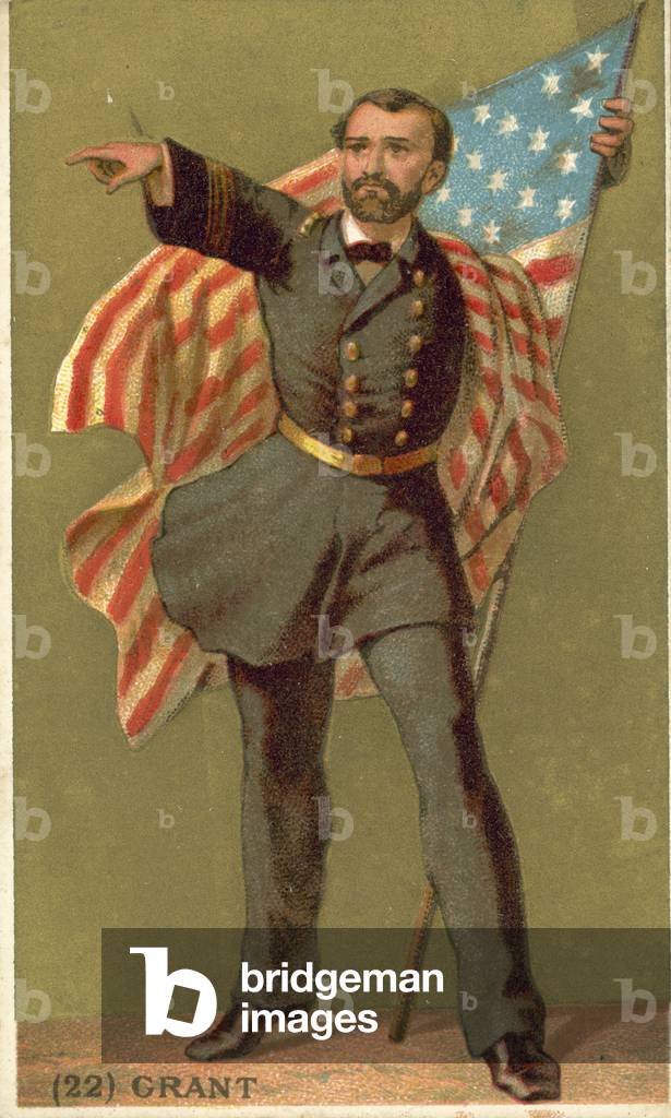 Ulysses S Grant, American soldier and politician (chromolitho)
