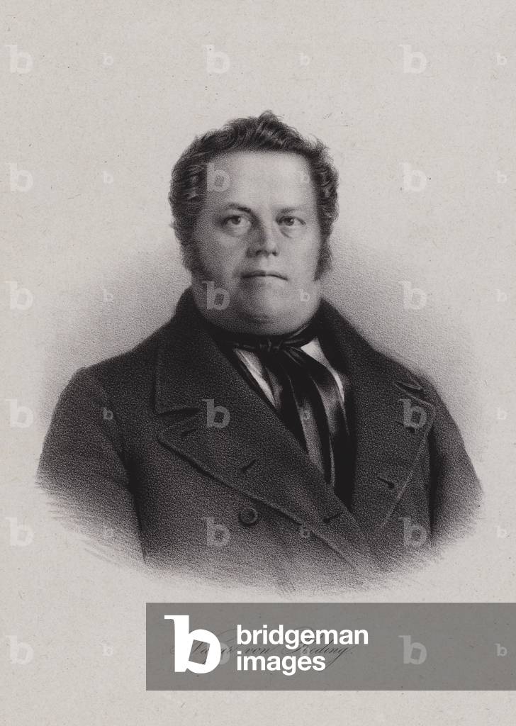 Nazar von Reding, Swiss politician (engraving)