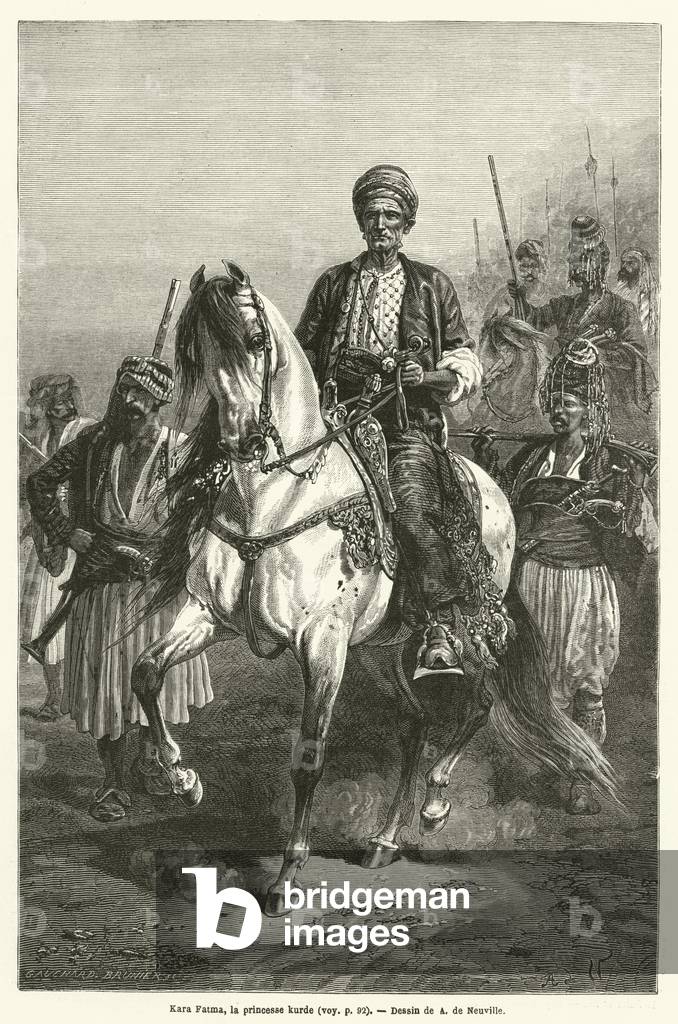 Kara Fatma, la princesse kurde (engraving)