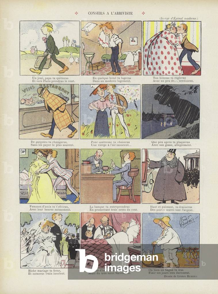 Illustration for Le Rire (colour litho)