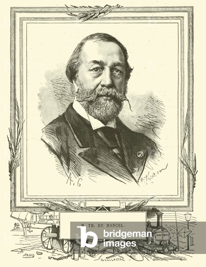 M Thomas Du Moncel (engraving)