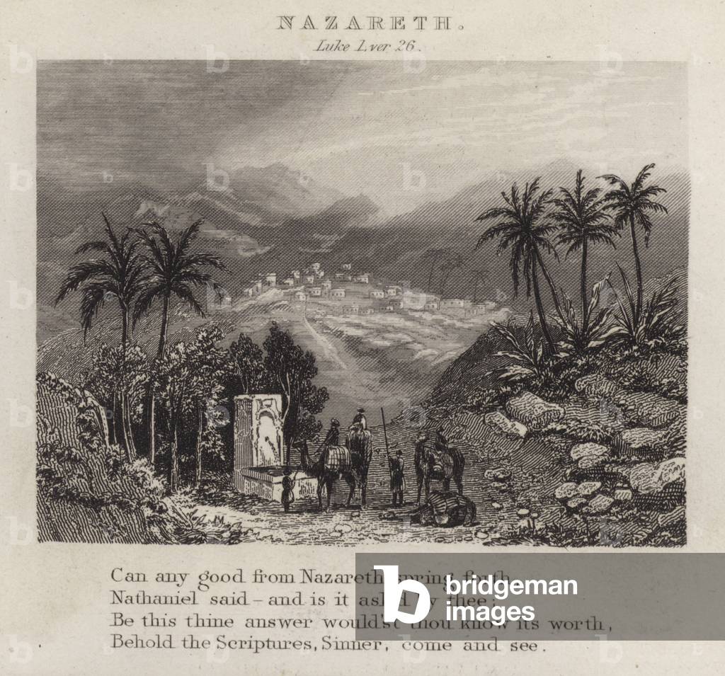 Nazareth, Luke I, ver 26 (engraving)