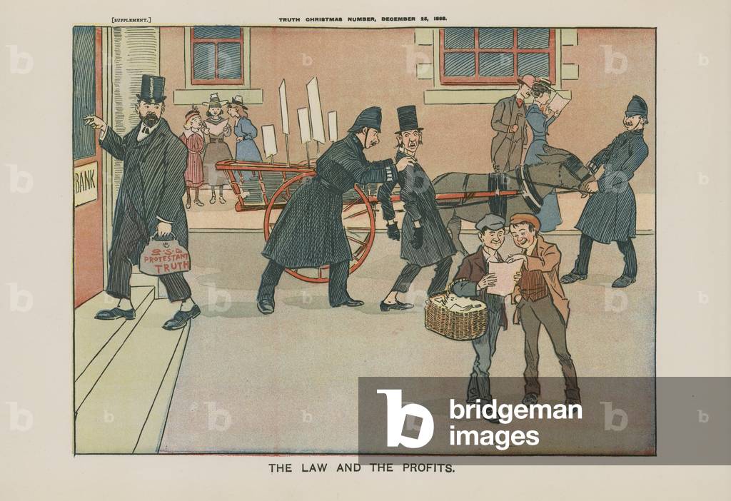 The Law and the Profits (colour litho)