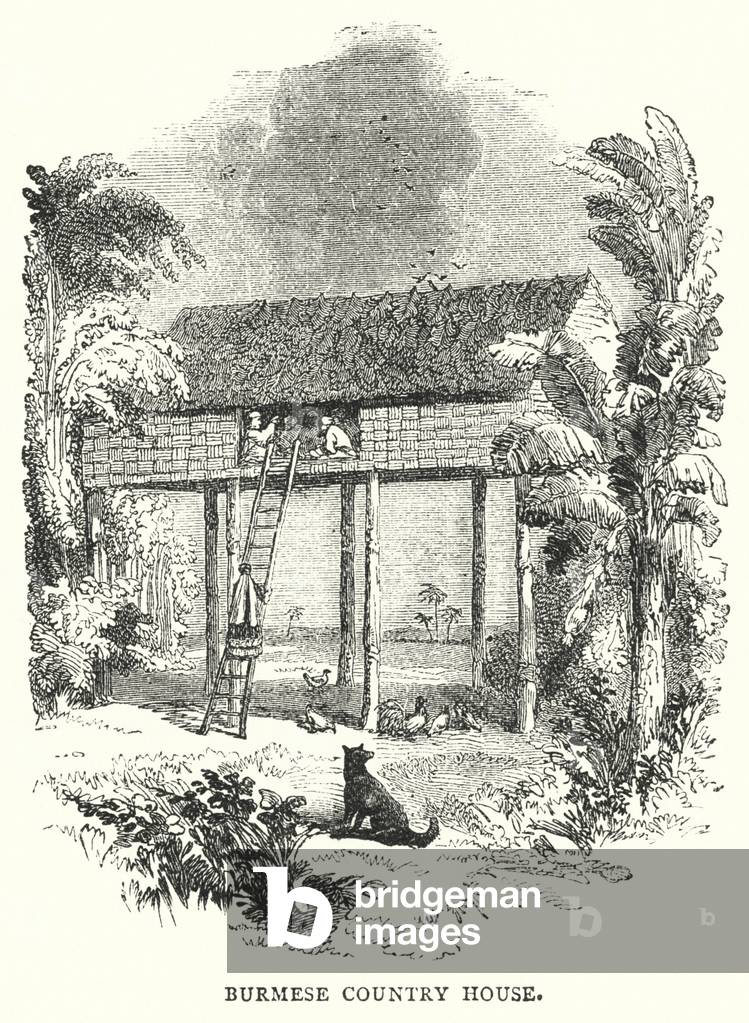 Burmese Country House (engraving)