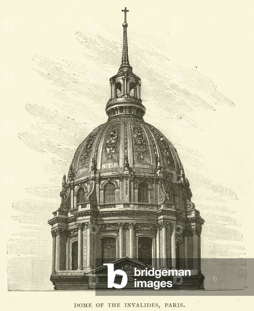 Dome of the Invalides, Paris (engraving)