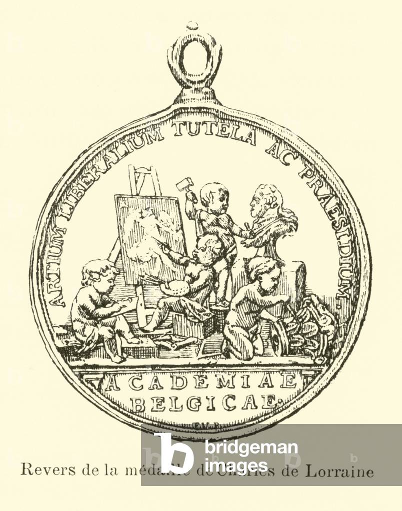 Reverse of the medal of Charles of Lorraine (engraving)