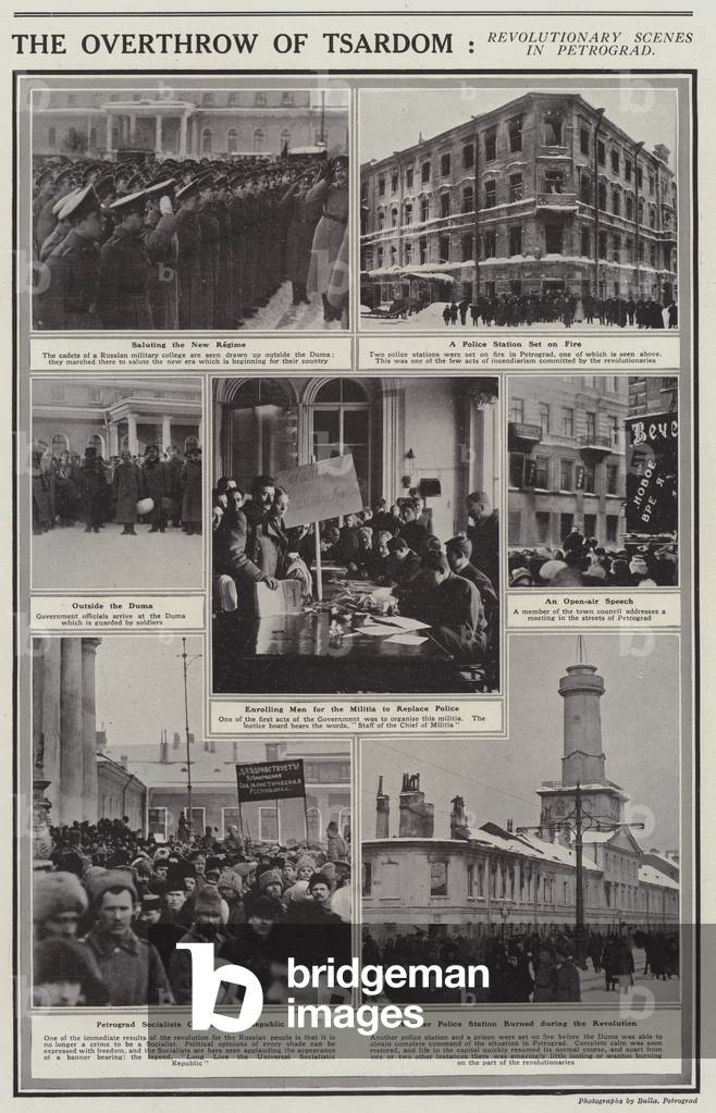 Russian Revolution, 1917 (litho)