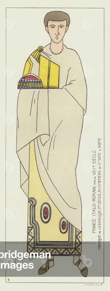 Prince italo-romain (colour litho)