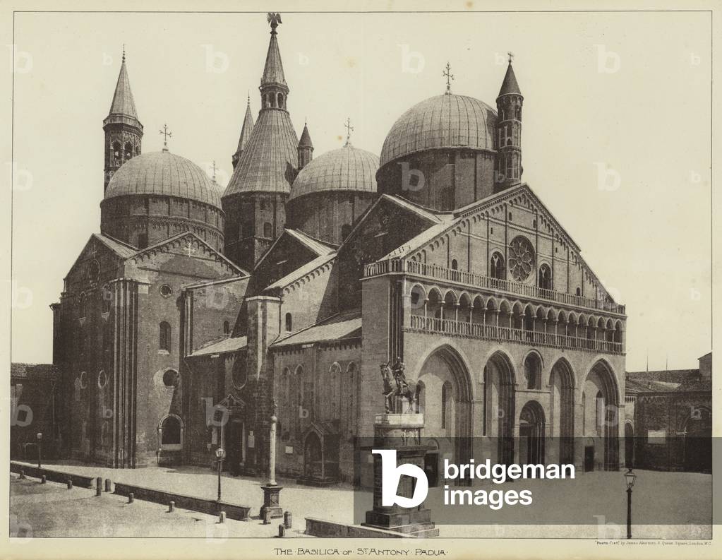 The Basilica of St Antony, Padua (b/w photo)