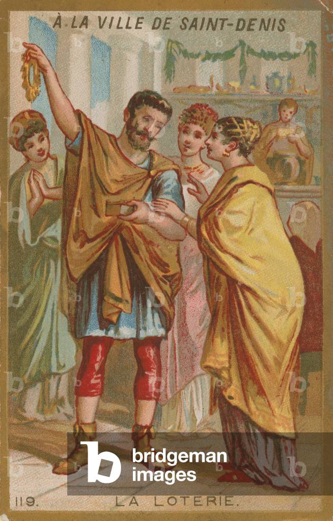 The lottery (chromolitho)