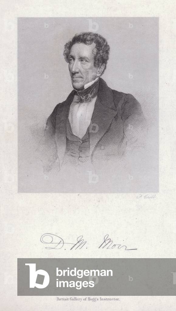 David Macbeth Moir, Scottish physician and writer (engraving)