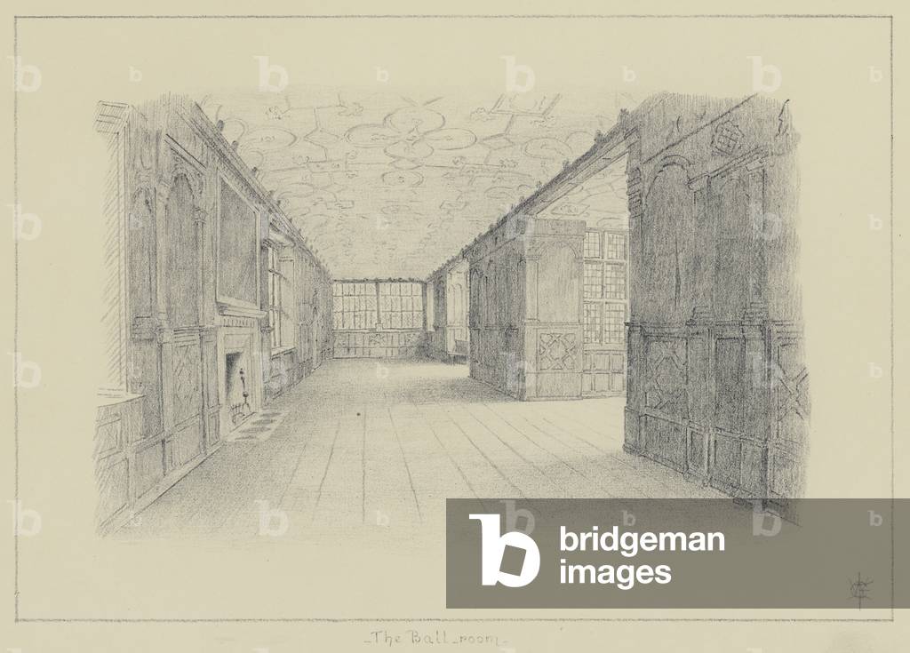 Haddon Hall, The Ballroom (litho)