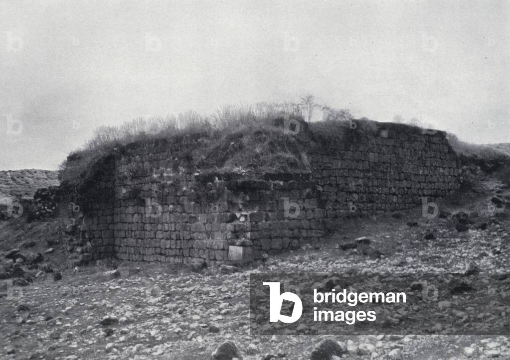 Another View of the Ruins at Bethsaida (b/w photo)