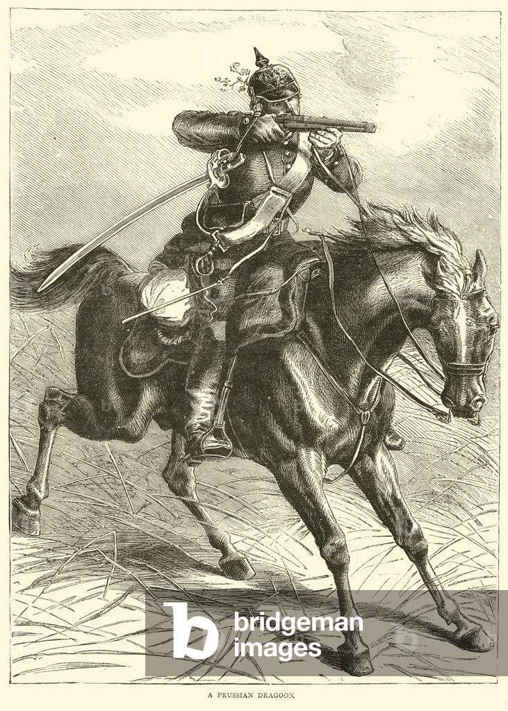 A Prussian Dragoon, September 1870 (engraving)