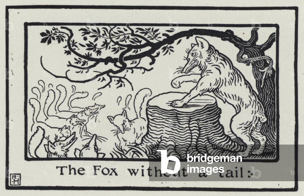 The Fox Without A Tail (engraving)