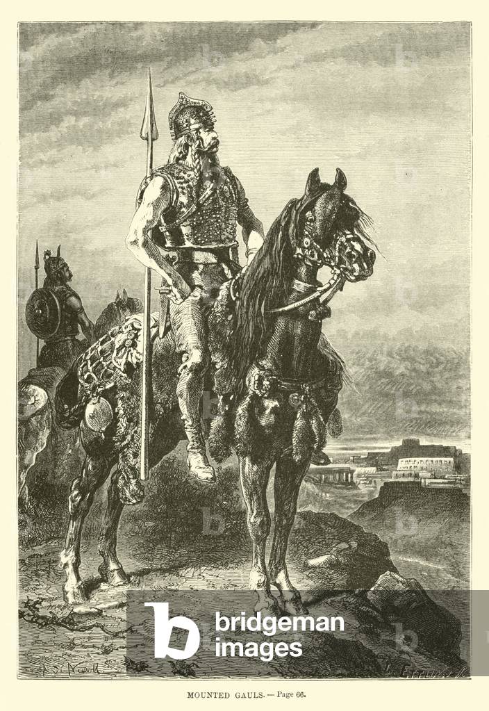 Mounted Gauls (engraving)