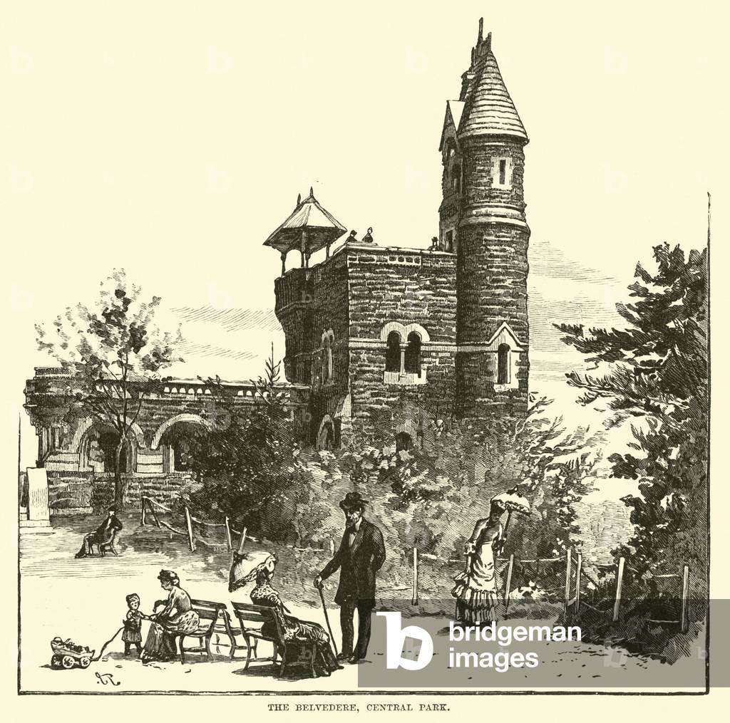 The Belvedere, Central Park (engraving)