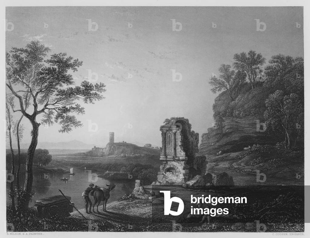 The Ruined Temple, from the picture in the Vernon Gallery (engraving)