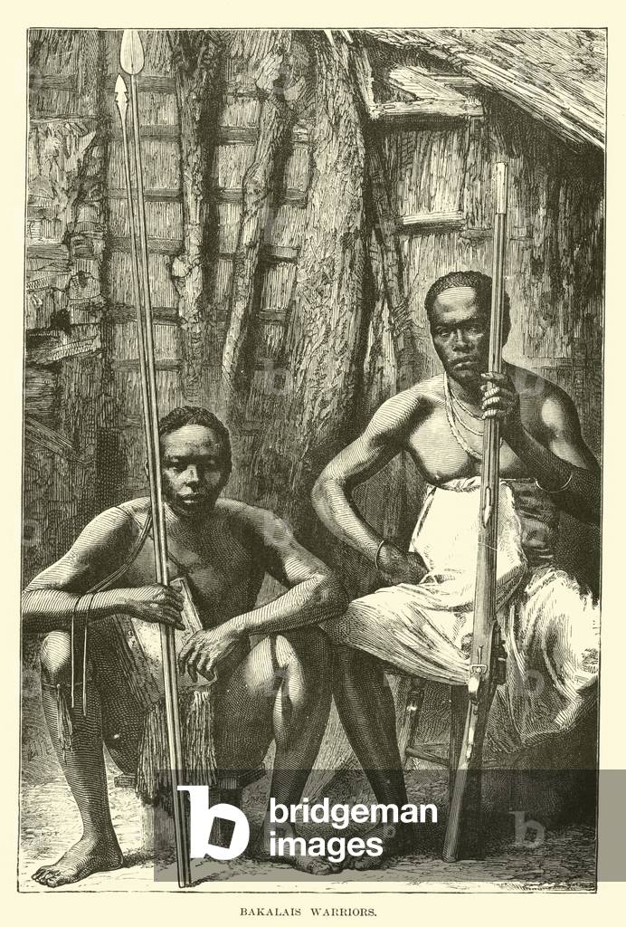 Bakalais warriors (engraving)