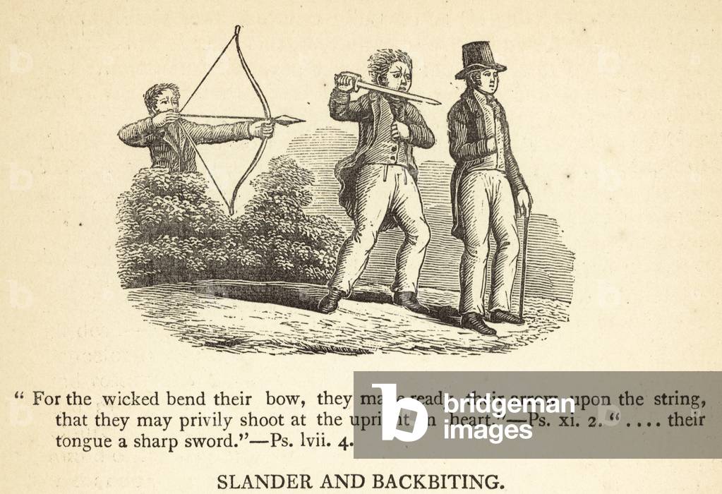 Slander and Backbiting (engraving)