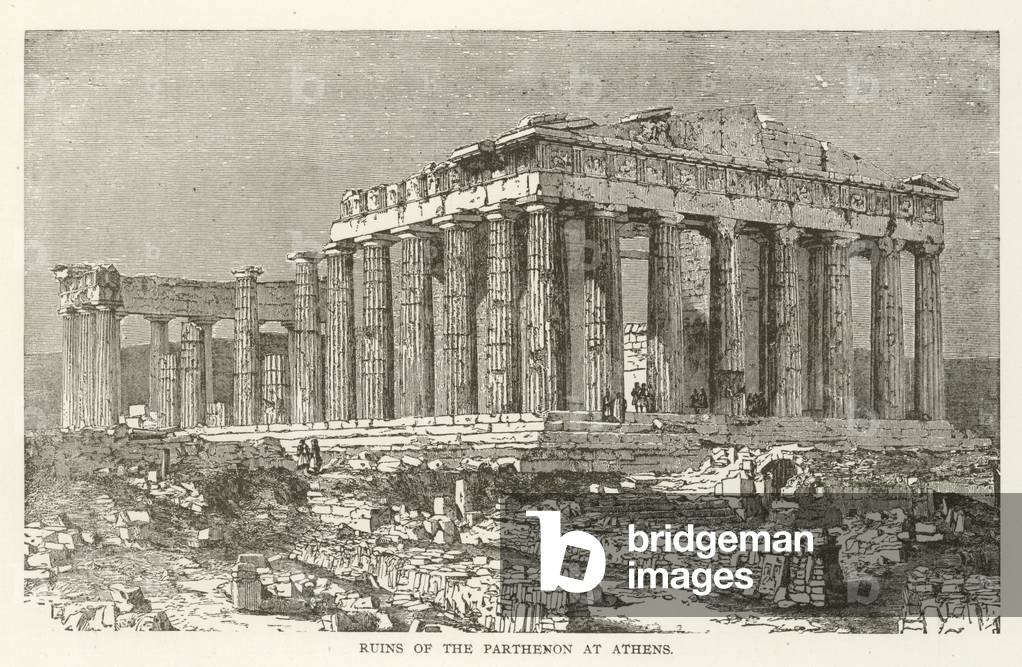Ruins of the Parthenon at Athens (engraving)