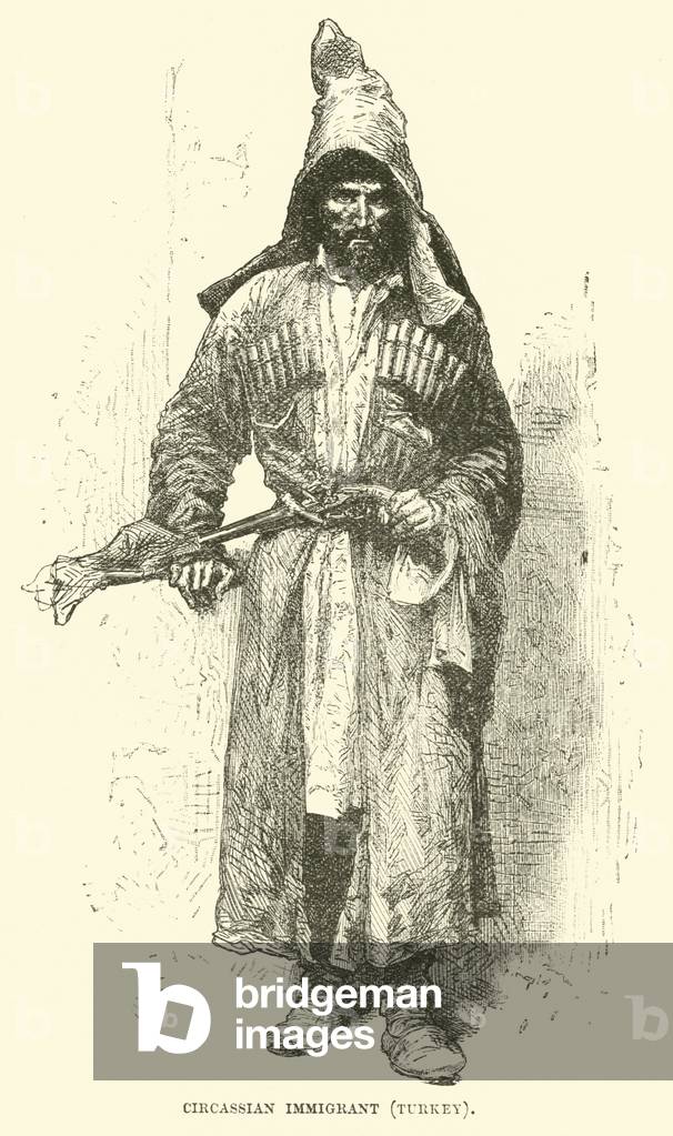 Circassian immigrant, Turkey (engraving)