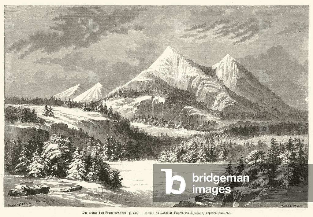 Les monts San Francisco (engraving)